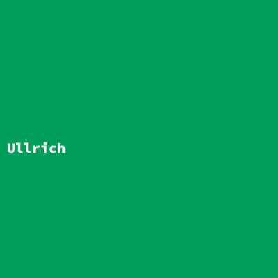Hersteller: Ullrich