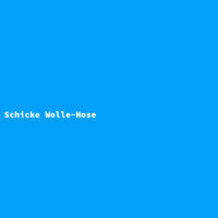 Schicke Wolle-Hose