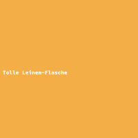 Tolle Leinen-Flasche