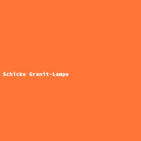 Schicke Granit-Lampe