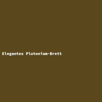 Elegantes Plutonium-Brett