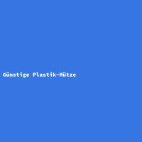 G&uuml;nstige Plastik-M&uuml;tze