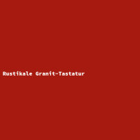 Rustikale Granit-Tastatur