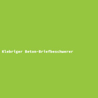 Klebriger Beton-Briefbeschwerer