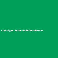 Klebriger Beton-Briefbeschwerer