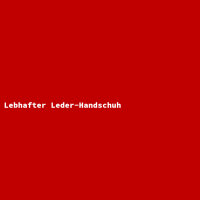 Lebhafter Leder-Handschuh