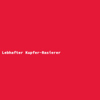 Lebhafter Kupfer-Rasierer