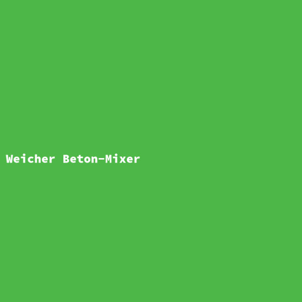 Weicher Beton-Mixer