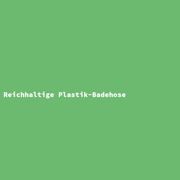 Reichhaltige Plastik-Badehose