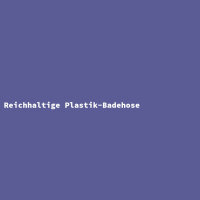 Reichhaltige Plastik-Badehose